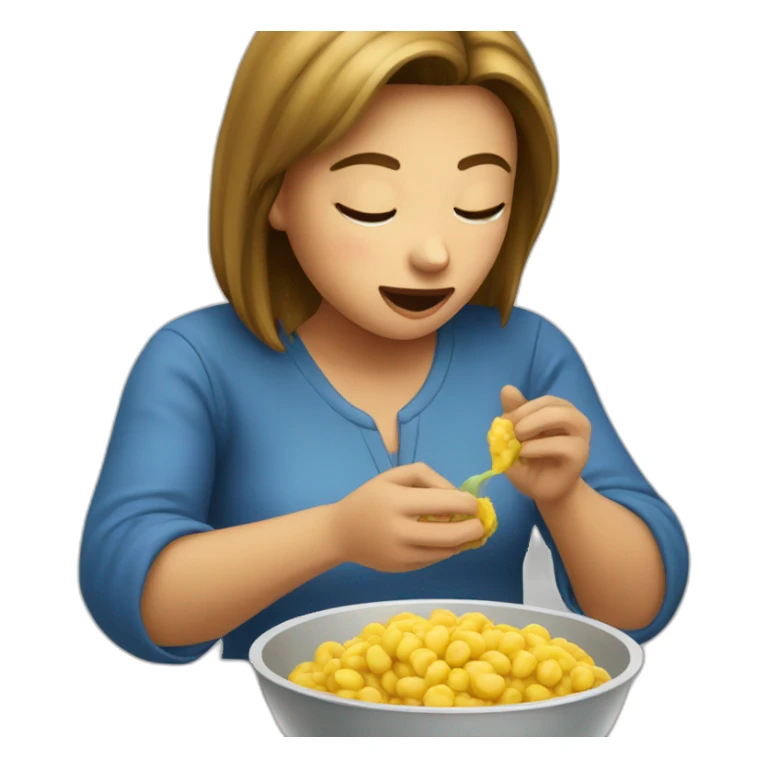 Fille Qui Mange sticker