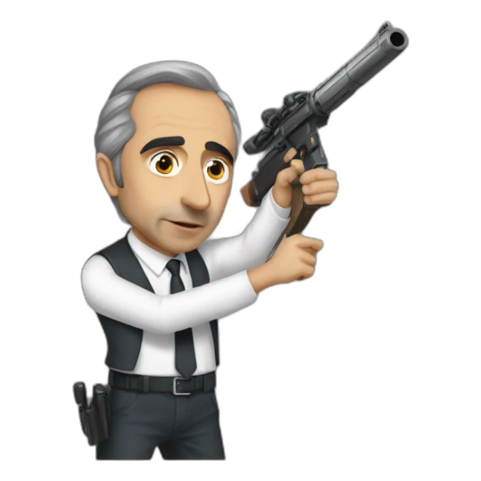 eric zemmour shooting nobody sticker