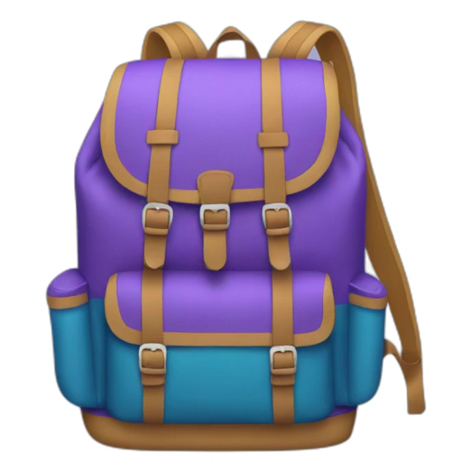 purple backpack sticker