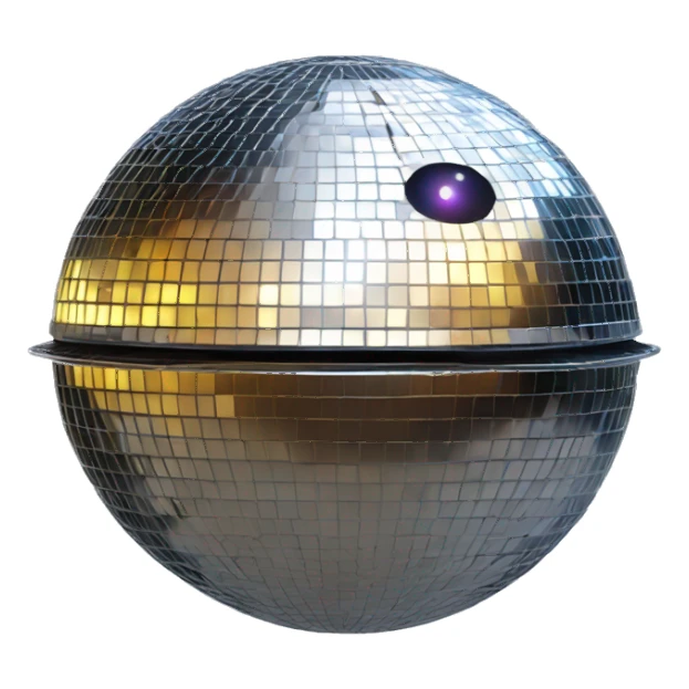 Disco ball Saturn sticker
