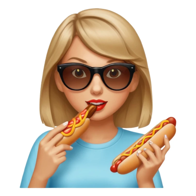 TaylorSwift eats hotdog sticker