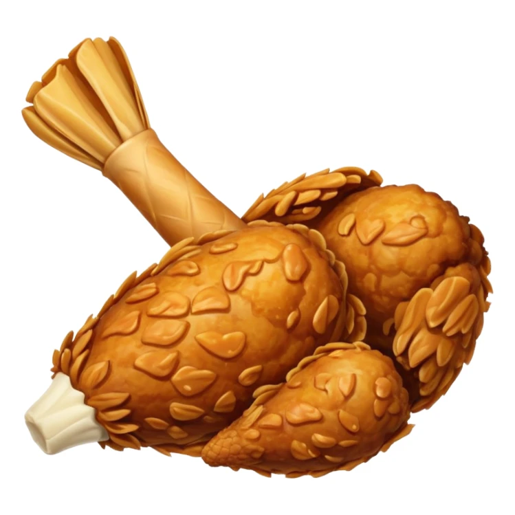 fried chicken drumstick sticker