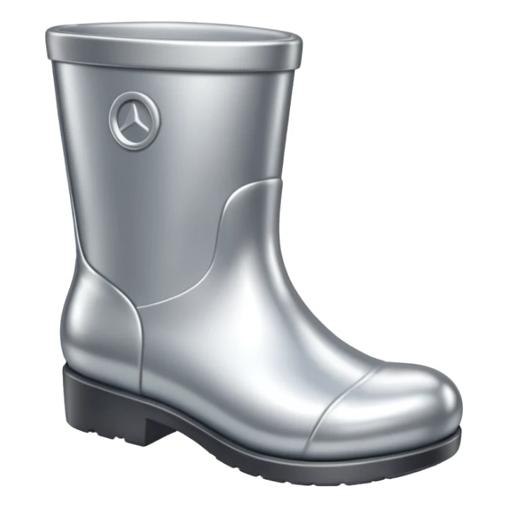 all silver toy boot sticker