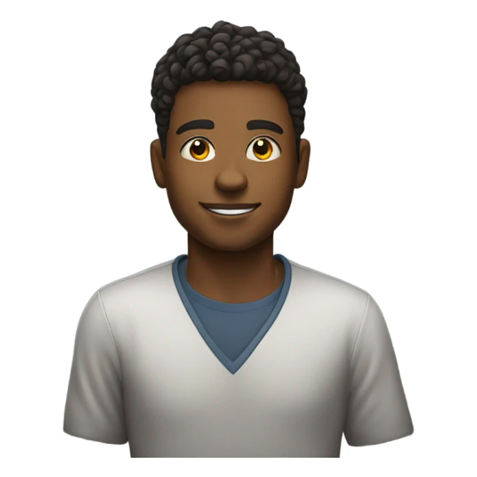 confident young man portrait sticker