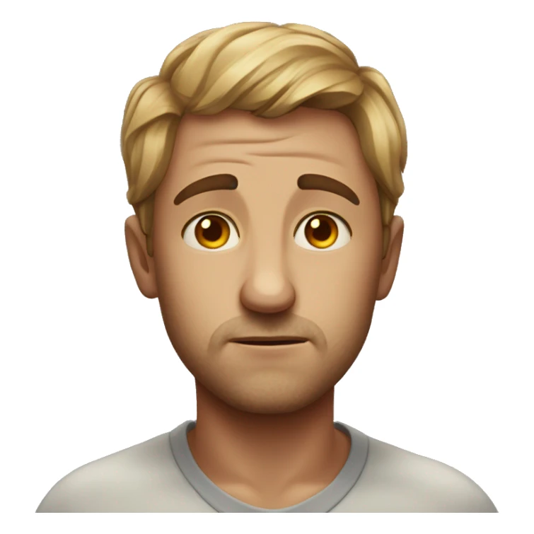 charming gaze portrait heartache portrait has headache sticker