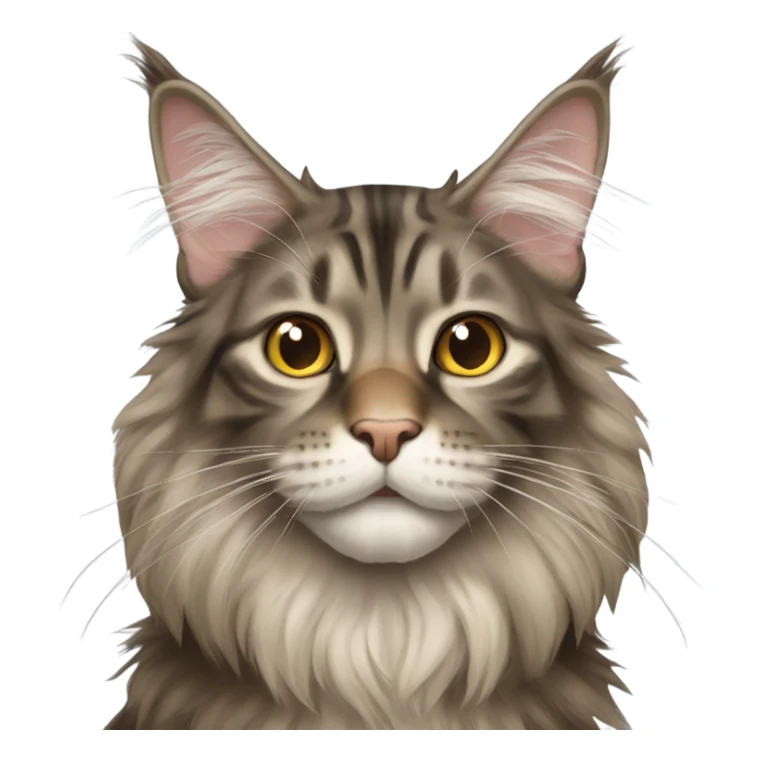 Maine Coon cat sticker