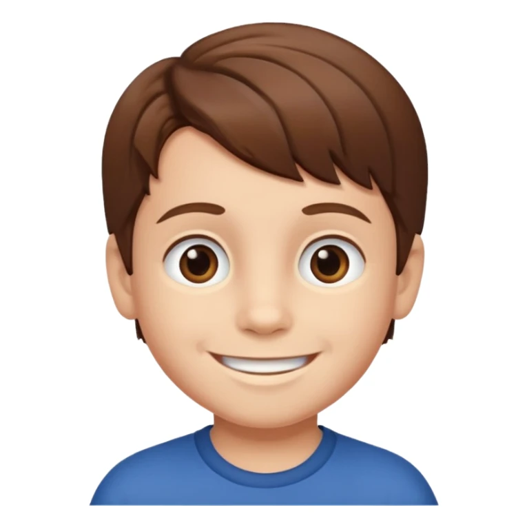 A 4 year old boy with brown hair sticker