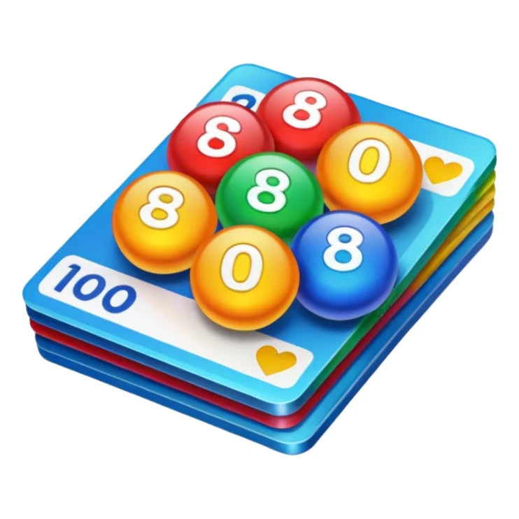 lottery cards sticker