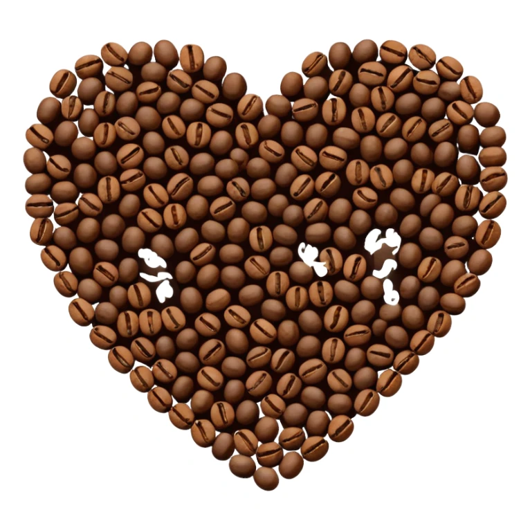Heart and coffee sticker