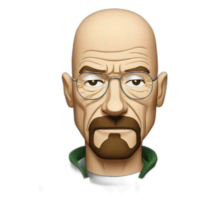 Walter white smoking meth sticker