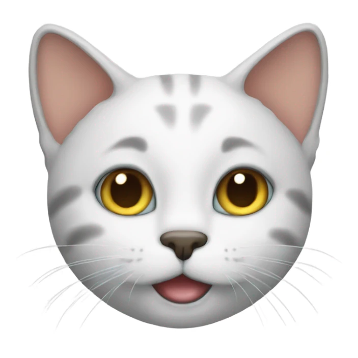 Purring cat sticker