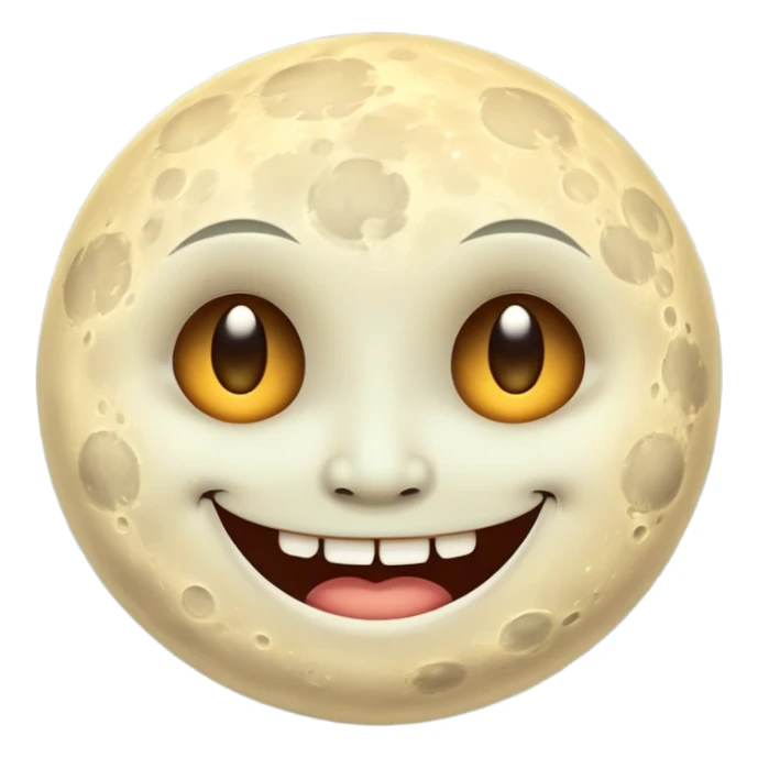 Cursed Pervertey Smiling Moon sticker