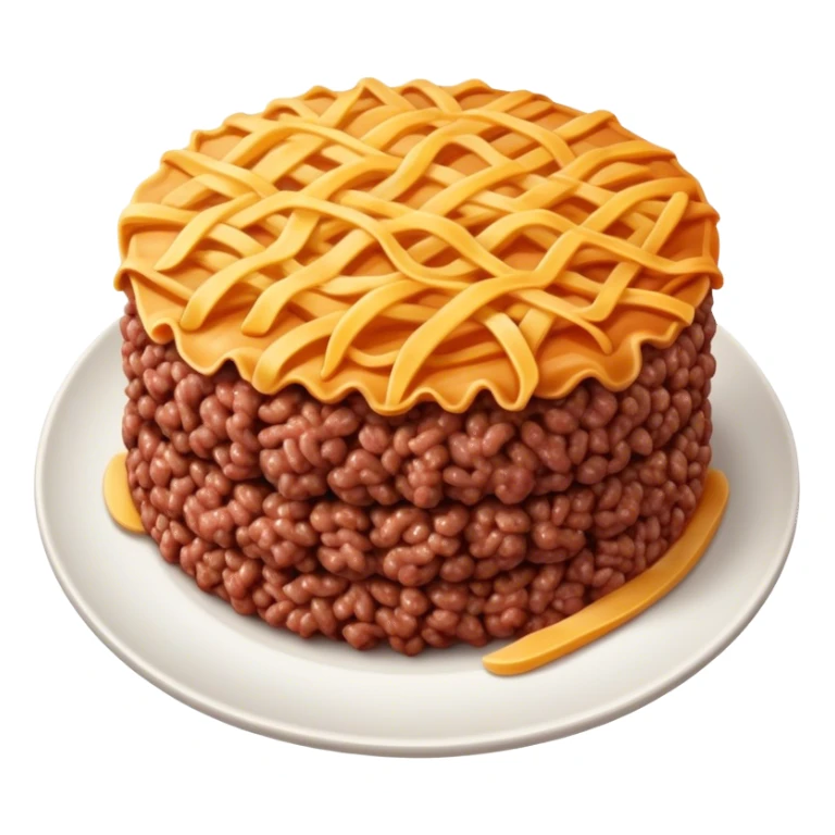 cocked chopped ground beef on a plate sticker