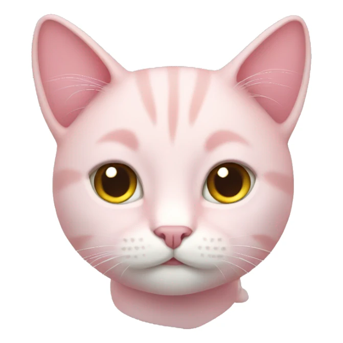 Light pink cat sticker