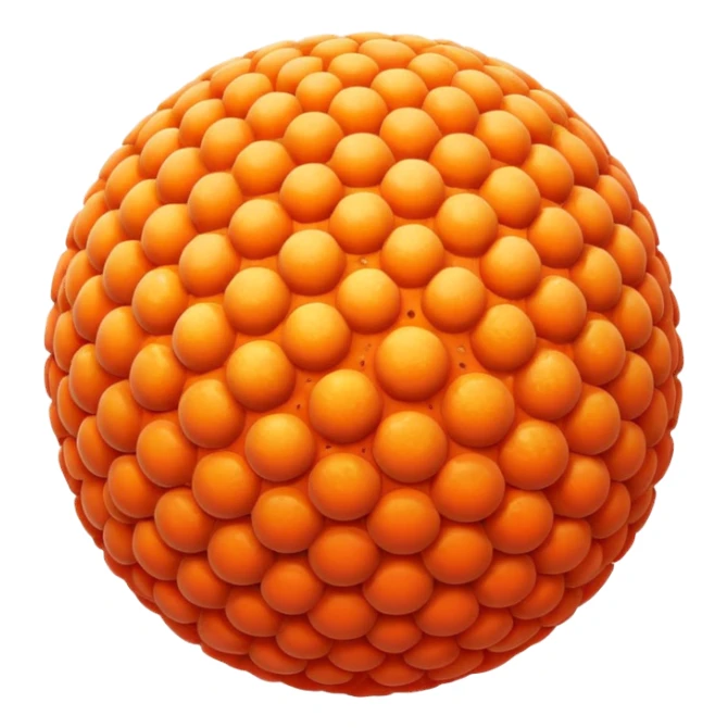 coral sphere. sticker