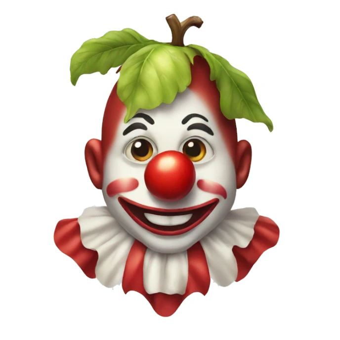 Clown Apple sticker