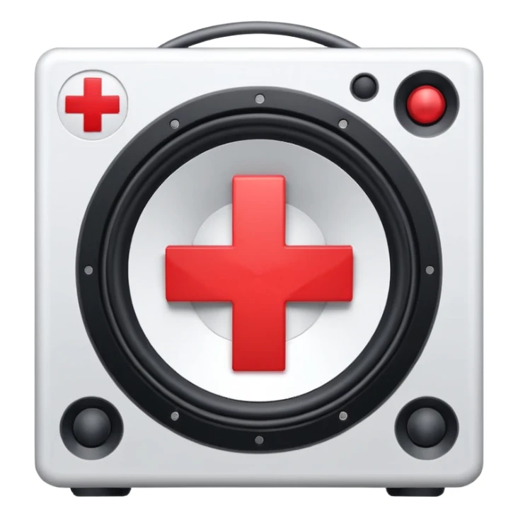 mac os icon audio speaker red cross sticker