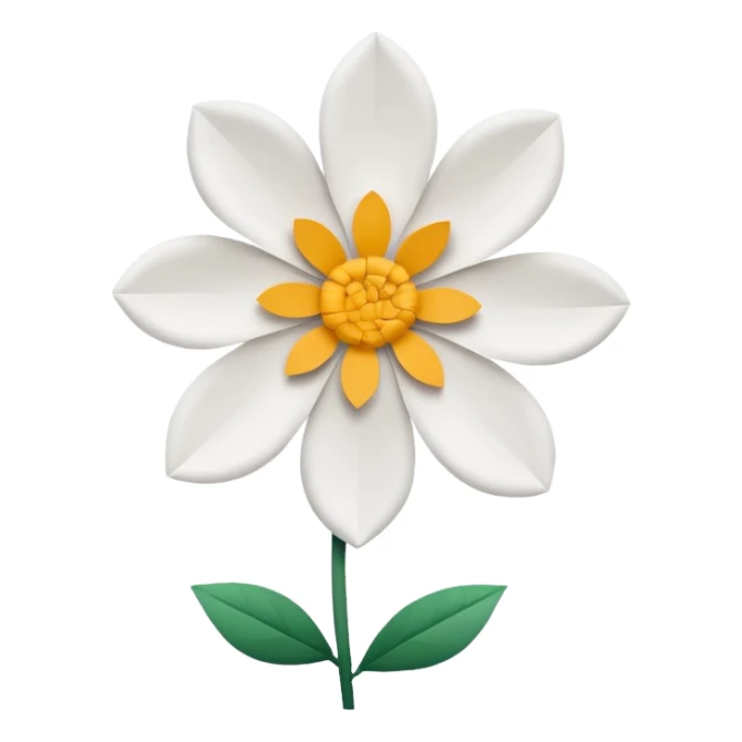 flor de papel sticker