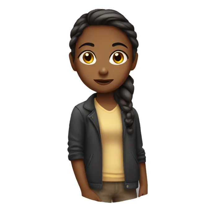 girl side eyeing sticker