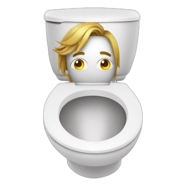 elon musk on toilet sticker