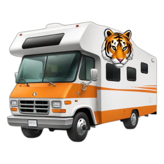 Clemson-tiger-driving-a-class-a-rv sticker