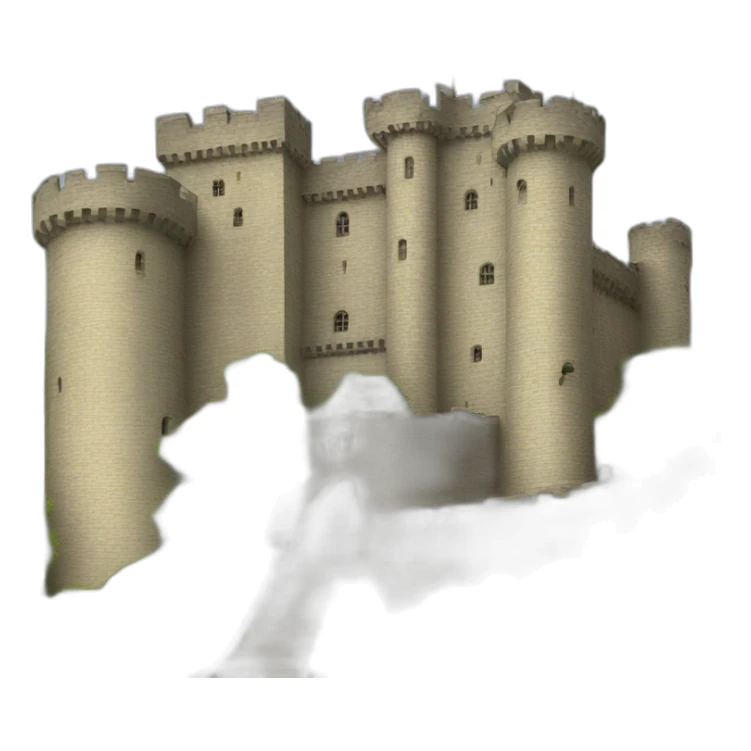 Castle with english flag sticker