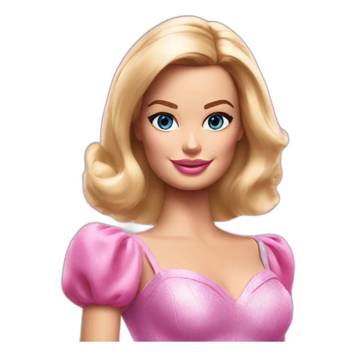 margot robbie as barbie sticker