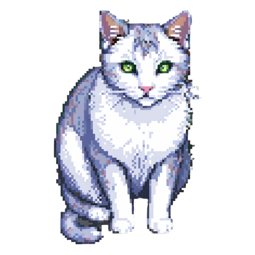 cute feral cat sticker