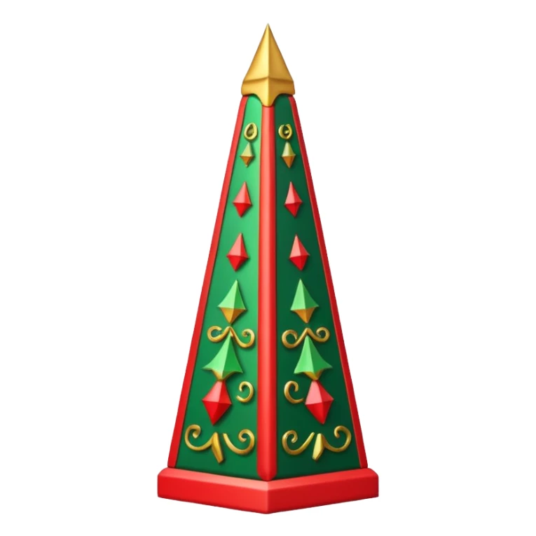 Christmas obelisk sticker