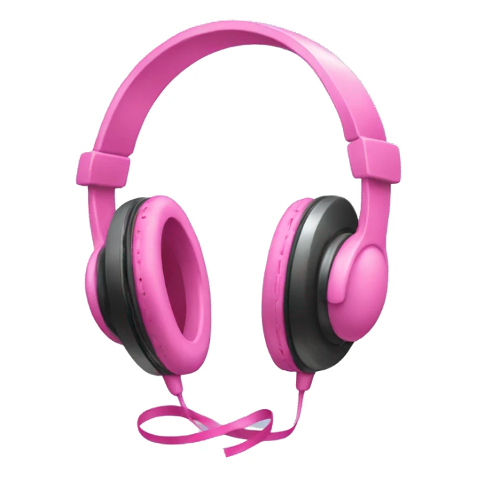 headphones with pink ribbons sticker
