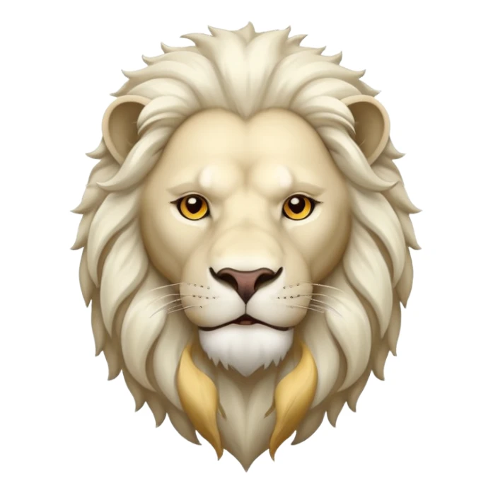 Lion blanc sticker