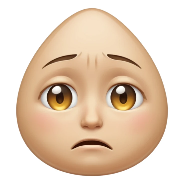 crying face emoji, clear teardrop, expressive sticker