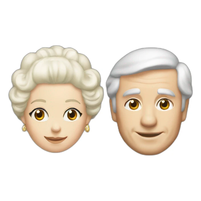 Charles III and Camilla sticker