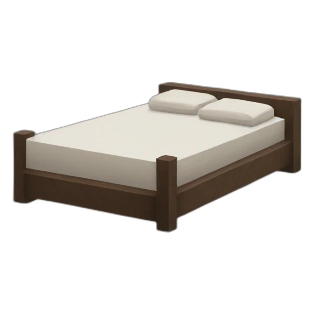 minecraft bed sticker
