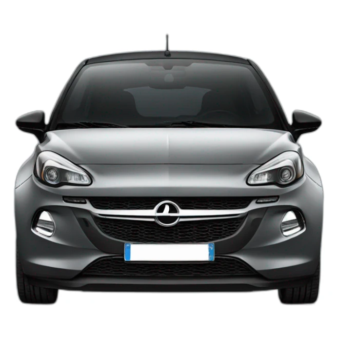 opel adam noire de face sticker