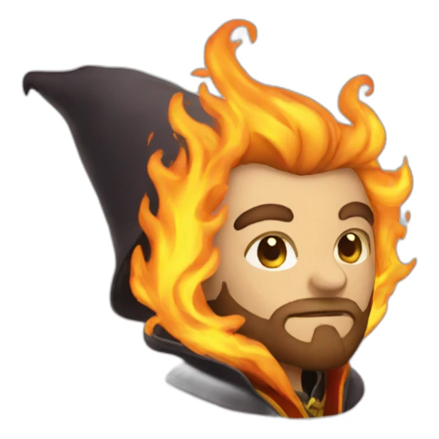 fire wizard sticker