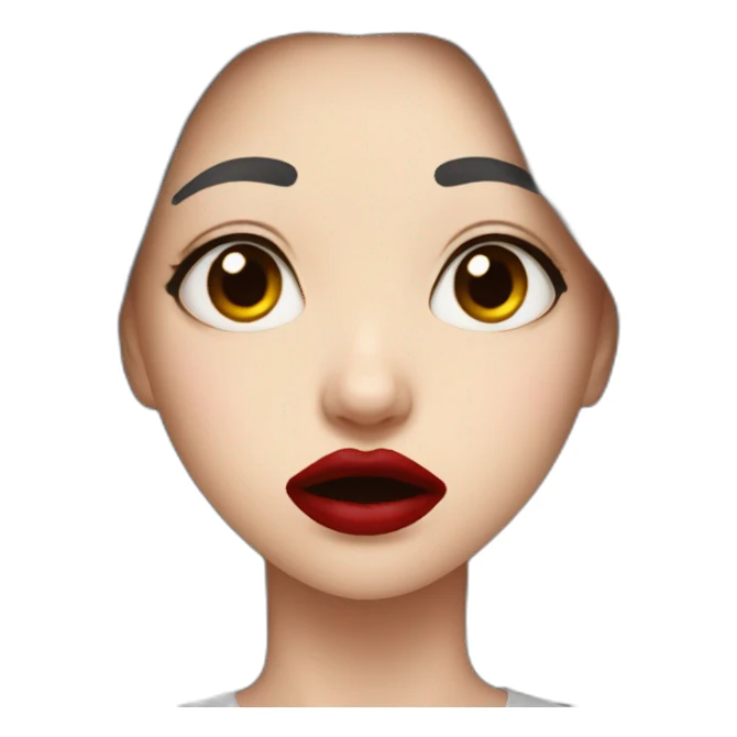 Nose bleed girl sticker