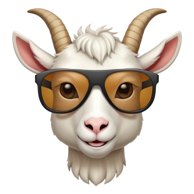 Goat wearing sunglasses sticker