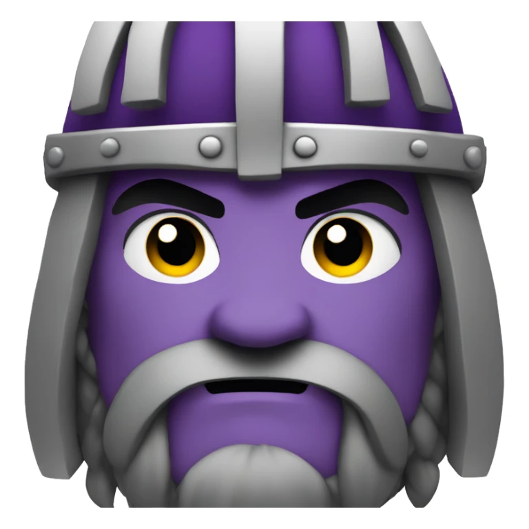 Purple and black Angry Viking sticker