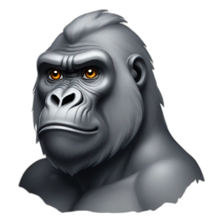 Silverback Gorilla King sticker