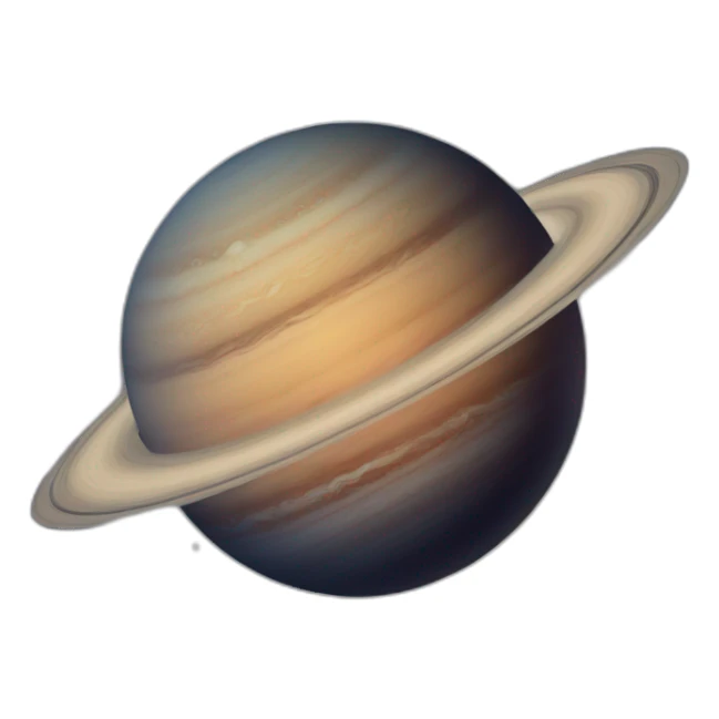 Saturnian planet sticker