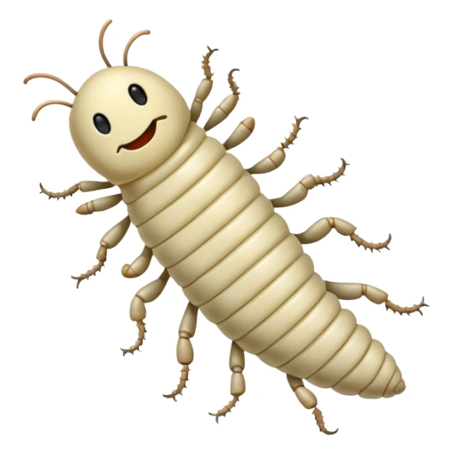 large walking maggot sticker