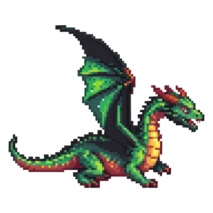 flying dragon sticker
