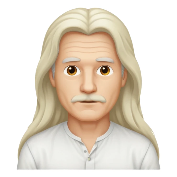 A man White middle long middle pa sticker