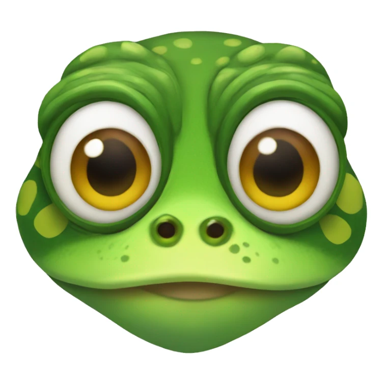 Peppe the frog as a owl sticker