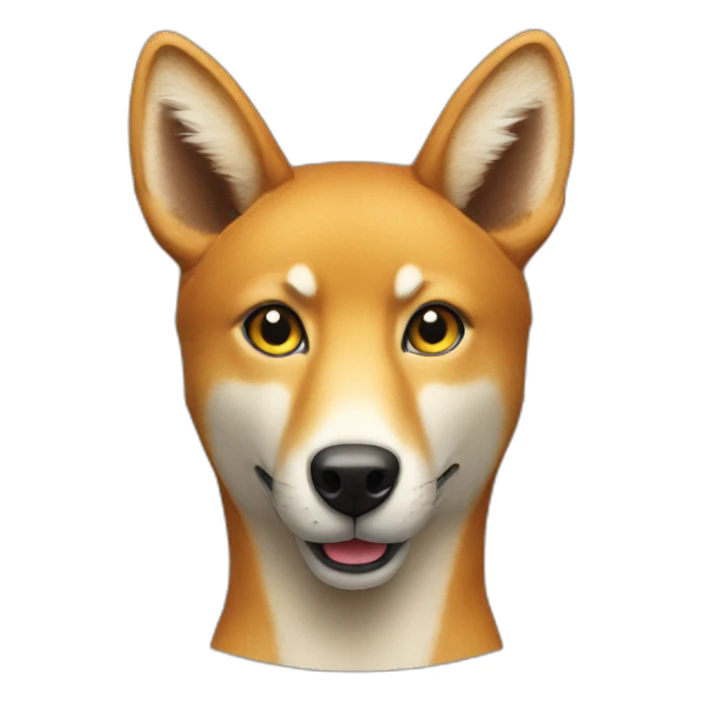A dingo giving an ok symbol sticker
