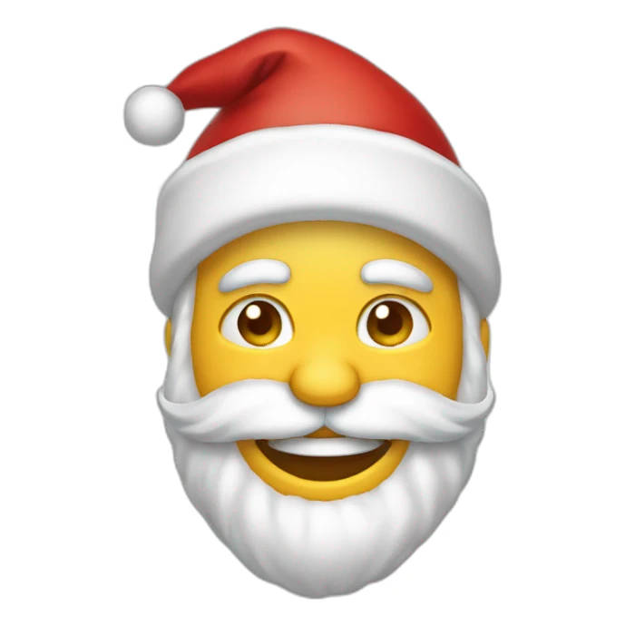 santa clause laughing and crying sticker