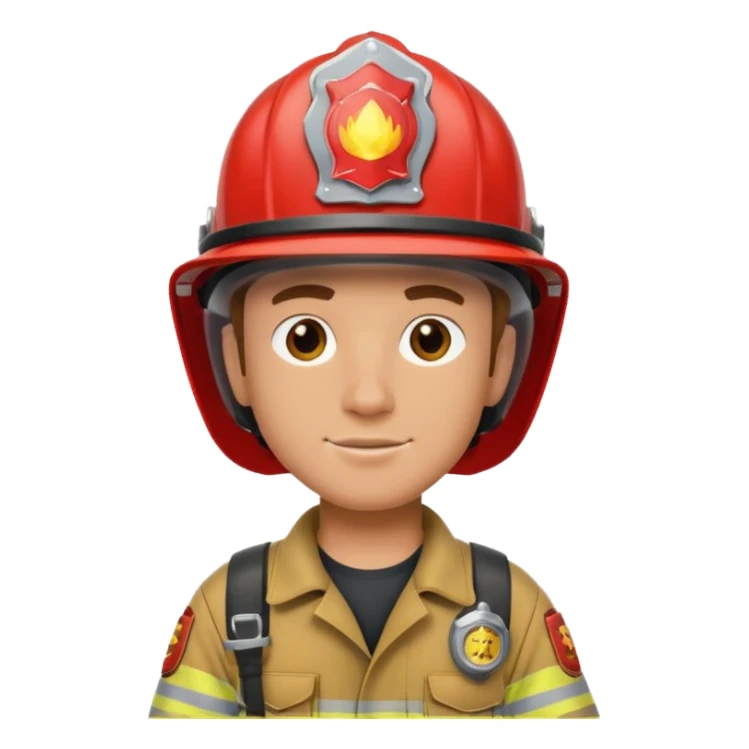 now a want a firefighter guy sticker