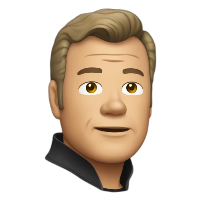 william shatner kirk sticker