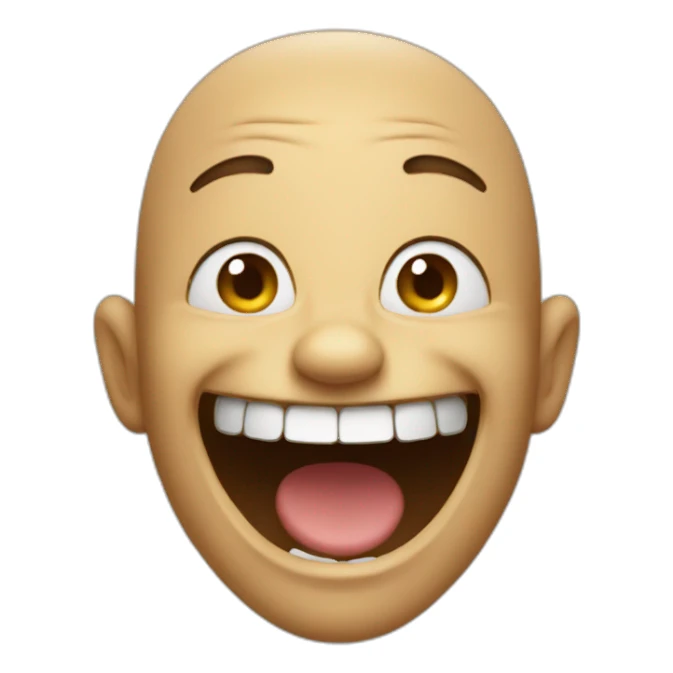 Laughing maniac sticker